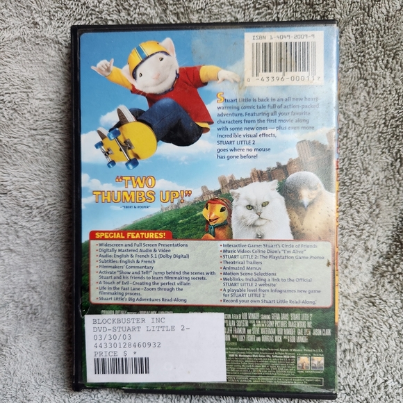 📀 3 for $15 Stuart Little 2 (DVD, 2002) Special Edition - Picture 2 of 4